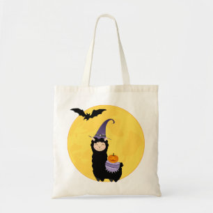Halloween Black Llama Trick-or-treat Tote Bag