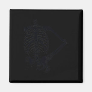 Halloween Black Skeleton Hand on Hip Magnet