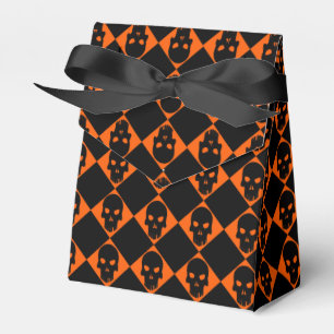 Halloween Black Skull Favour Box