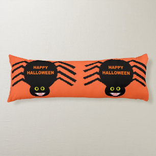 Halloween Black Spider Body Pillow