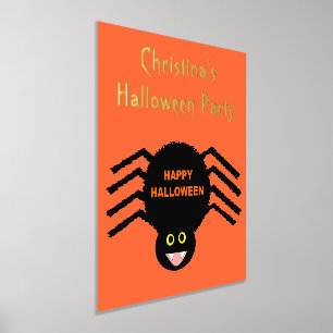 Halloween Black Spider Custom Foil Prints