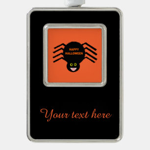 Halloween Black Spider Custom Ornament