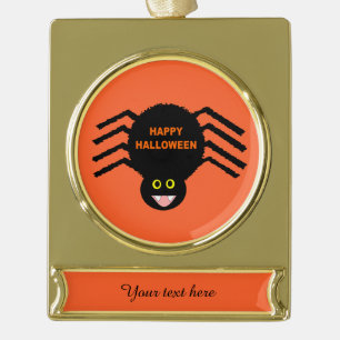 Halloween Black Spider Custom Ornament