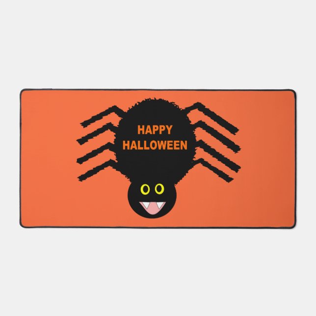 Halloween Black Spider Desk Mat (Front)
