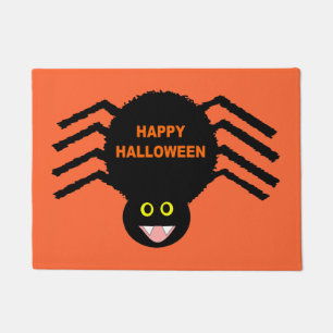 Halloween Black Spider Doormat