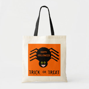Halloween Black Spider Trick or Treat Bag