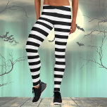 Halloween Black & White Costume Leggings<br><div class="desc">Halloween Black and white costume leggings. You can dress up like a witch,  pantomime,  convict/prisoner.</div>