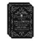 Halloween Black & White Party Invitation