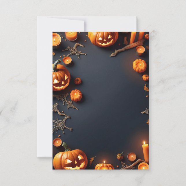 Halloween Blank Invitation Card (Front)