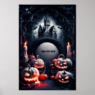Halloween Blank Invitation Poster #9