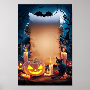 Halloween Blank Invitation Poster Frame #14