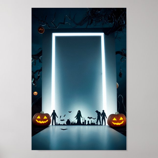 Halloween Blank Invitation Poster Frame #8 (Front)