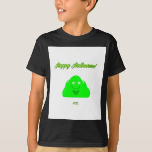 Halloween Blob Boys Black Basic T Shirt