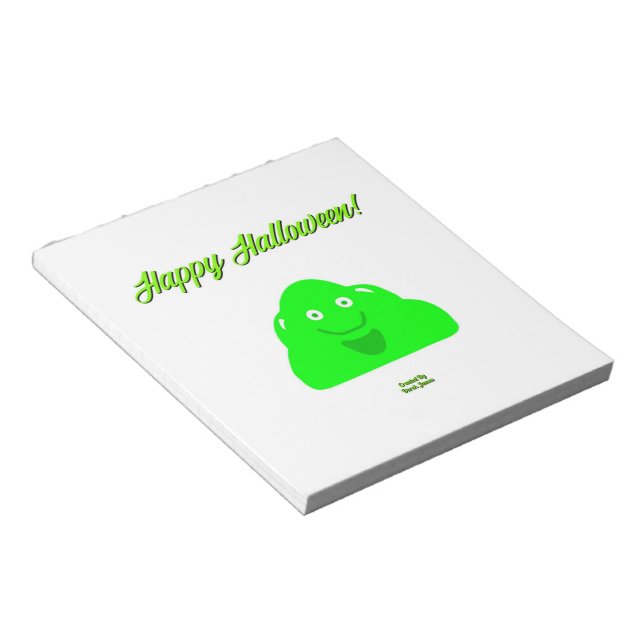 Halloween Blob Notepad (14 cm x 15.2 cm) (Angled)