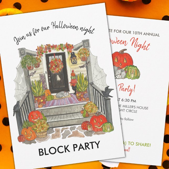 Halloween Block Party Invitation (Creator Uploaded)