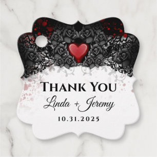 Halloween Blood Splattered  Matching Thank you Favour Tags