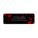 Halloween Blood Splatters Costume Party Invitation<br><div class="desc">Halloween Blood Splatters Costume Party Invitation Label. Customise with any text. Matching items available.</div>