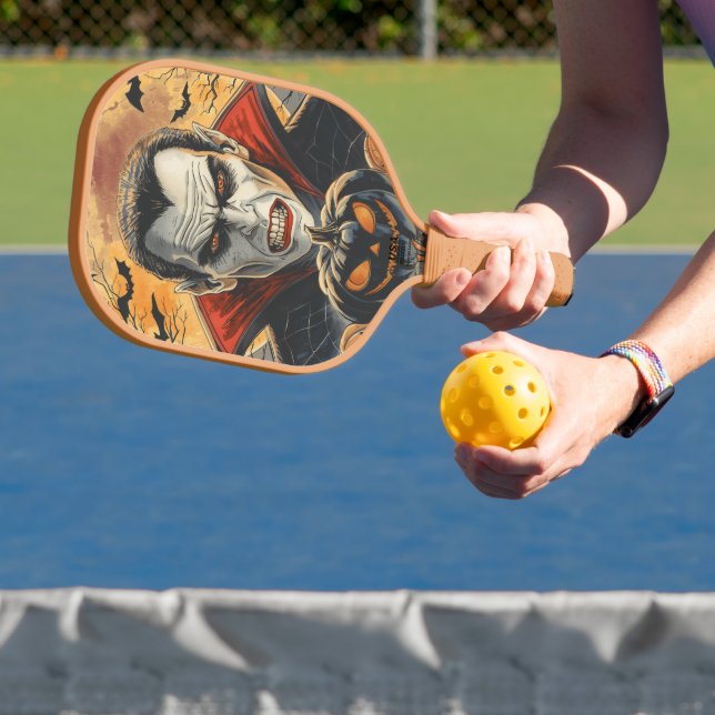 Halloween , Bloodthirsty Vampire  Pickleball Paddle (Insitu)
