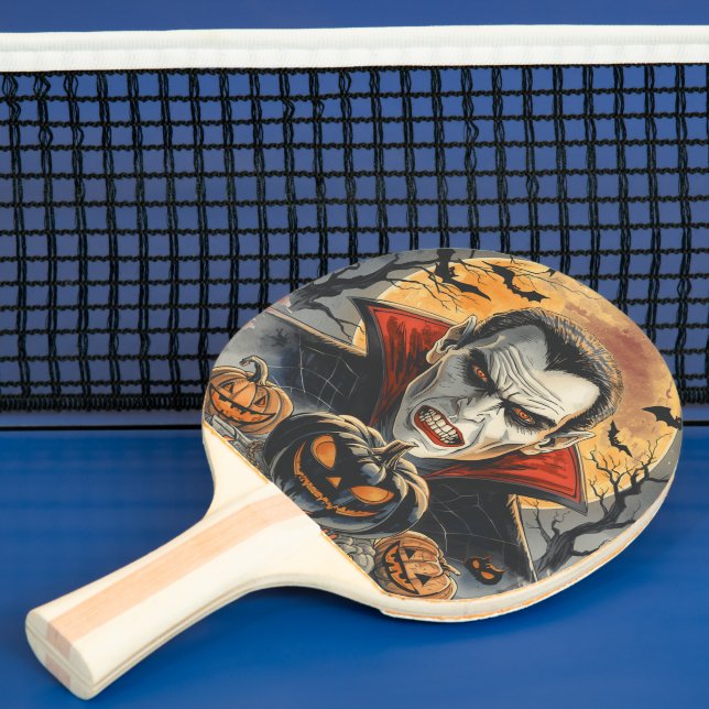 Halloween , Bloodthirsty Vampire  Ping Pong Paddle (Insitu)