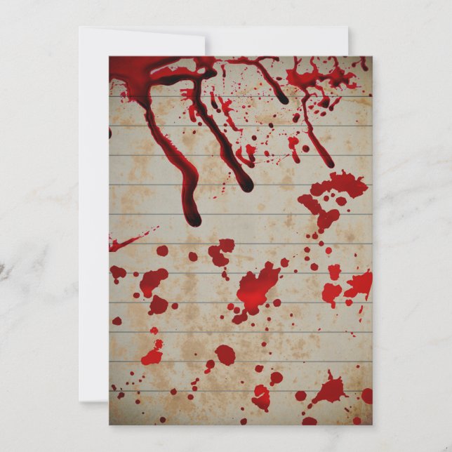 Halloween Bloody drops Invitation (Front)