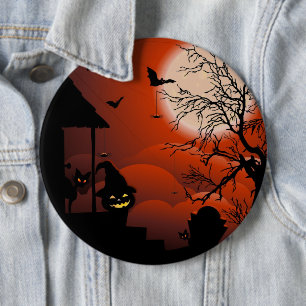 Halloween Bloody Moonlight Nightmare 6 Cm Round Badge