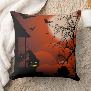 Halloween Bloody Moonlight Nightmare Cushion