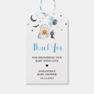Halloween Blue A Little Boo Favour Tags