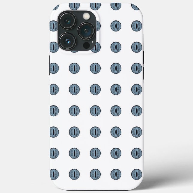 Halloween Blue Polka Dot Eyes Case-Mate iPhone Case (Back)