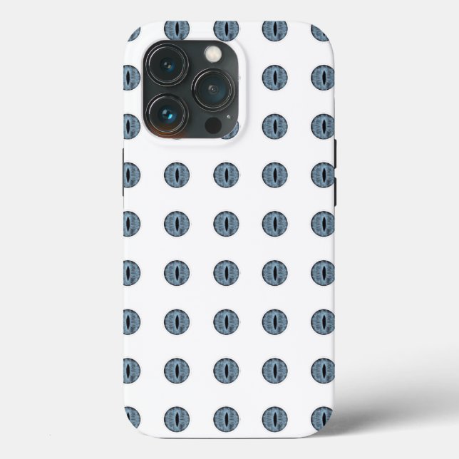 Halloween Blue Polka Dot Eyes Case-Mate iPhone Case (Back)