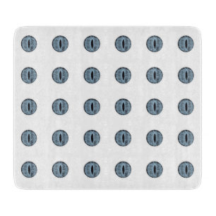 Halloween Blue Polka Dot Eyes Cutting Board