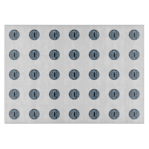 Halloween Blue Polka Dot Eyes Cutting Board