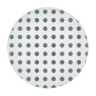 Halloween Blue Polka Dot Eyes Cutting Board