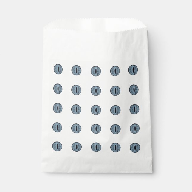 Halloween Blue Polka Dot Eyes Favour Bags (Front)