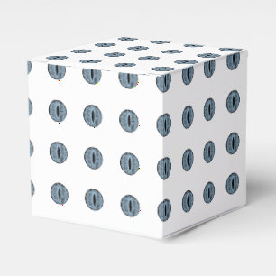 Halloween Blue Polka Dot Eyes Favour Box