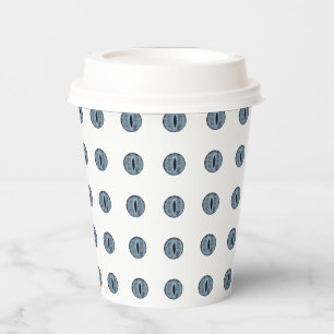 Halloween Blue Polka Dot Eyes Paper Cups