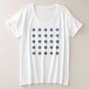 Halloween Blue Polka Dot Eyes Plus Size T-Shirt