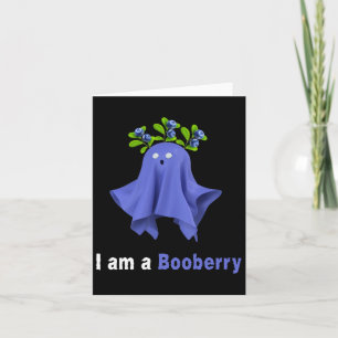 Halloween Blueberry Costume Ghost Funny Blueberry  Card