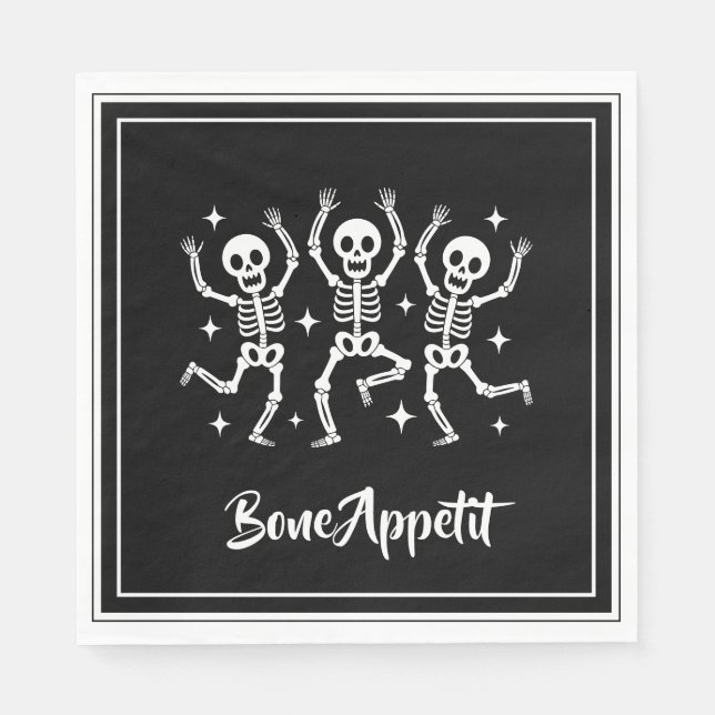Halloween Bone Appetit  Napkin (Front)