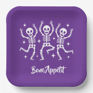 Halloween Bone Appetit  Paper Plate