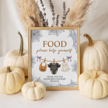 Halloween Boo 8x10 Favour Table Display Sign