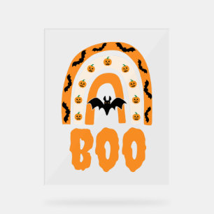 Halloween Boo Acrylic Sign