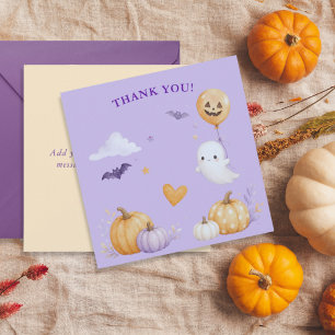 Halloween Boo Baby Shower Thank You Card