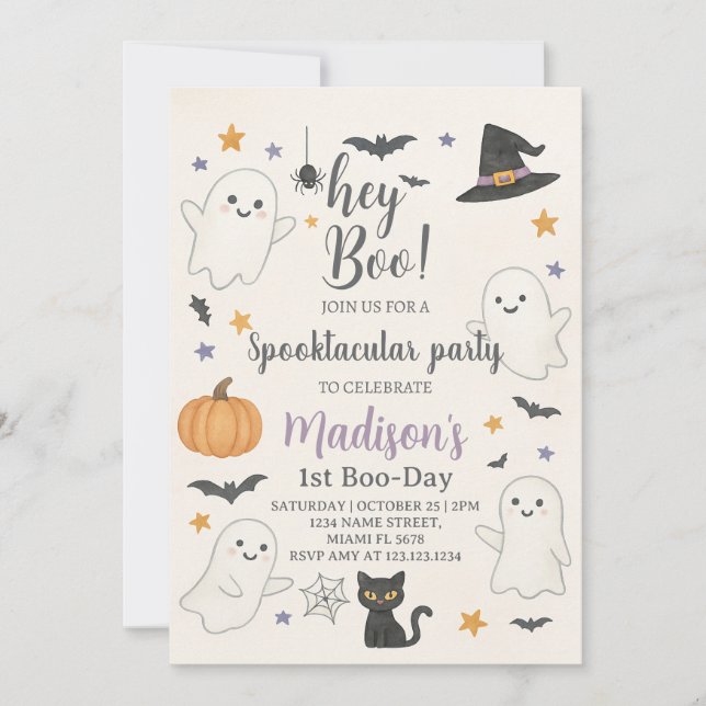 Halloween Boo Bash Spooktacular Party Invitation (Front)