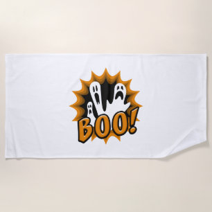 Halloween Boo! Beach Towel