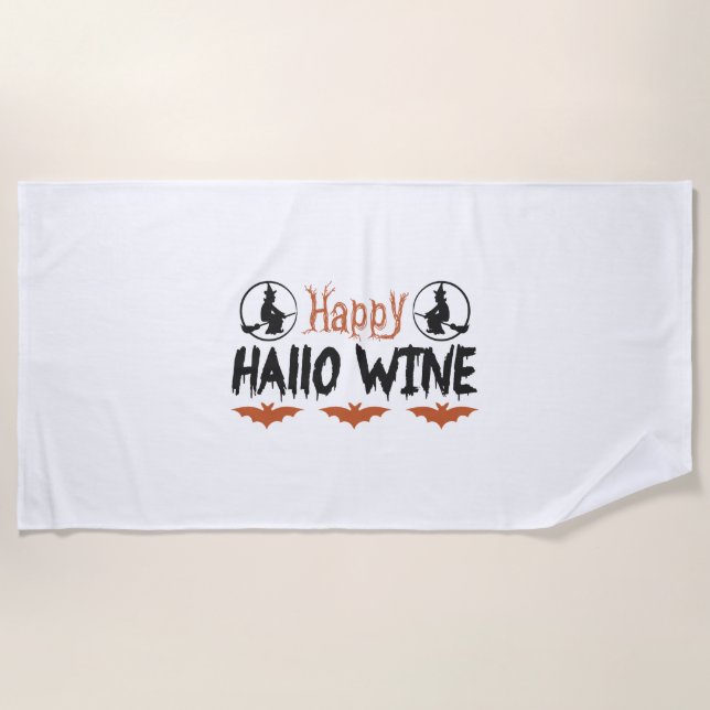 halloween boo                       beach towel (Front)
