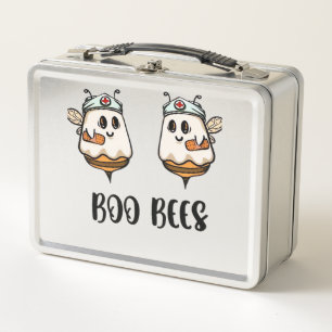 Halloween Boo Bees Nurse Classic T-Shirt Metal Lunch Box