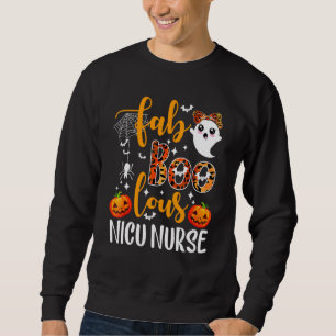 Halloween Boo Boo Crew Faboolous Nicu Nurse  Nicu  Sweatshirt