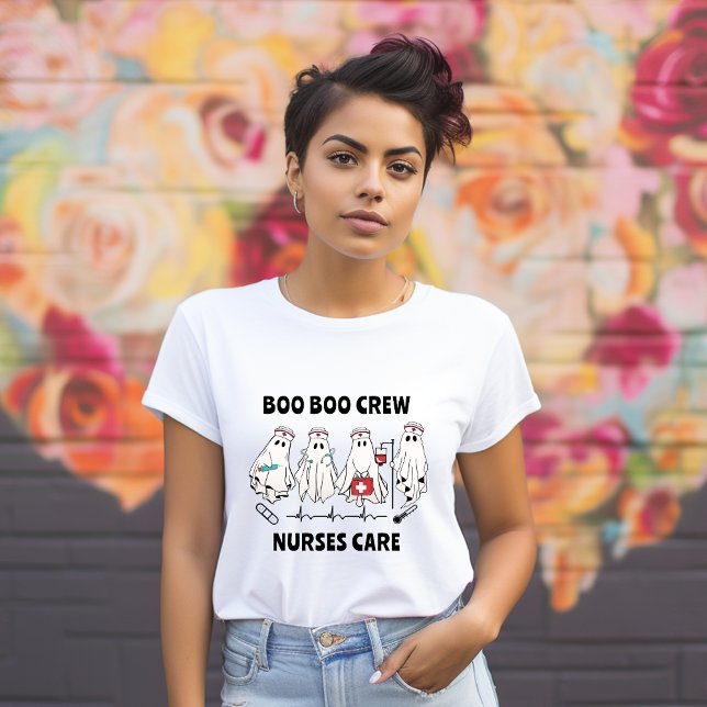 Halloween Boo Boo Crew Ghost Nurse T-Shirt (Creator Uploaded)