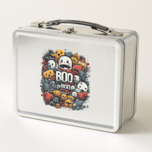 Halloween Boo Boo Crew Nurse Spooky Festival Metal Lunch Box