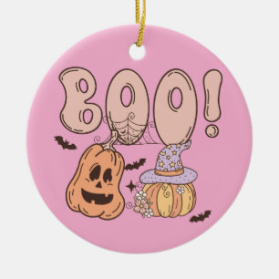 Halloween Boo Ceramic Tree Decoration